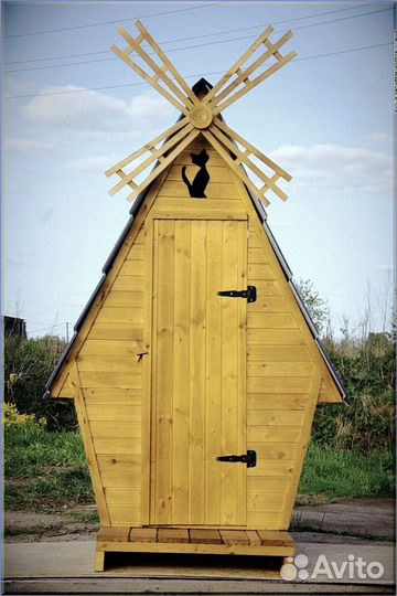 Дачный туалет с лебедем еуэ 749
