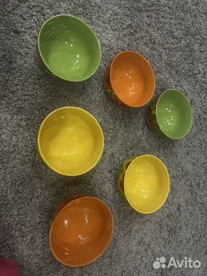 Салатник «радужная малина» 560 мл (6шт)