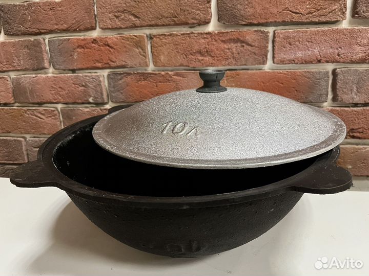 Казан чугунный 10 литров