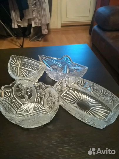 Хрустальные вазочки