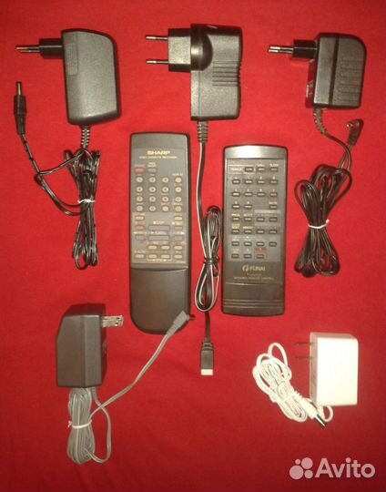 Адаптеры питания 3V,4V,5V,6V,7.4V,12V.Пульт Sharp