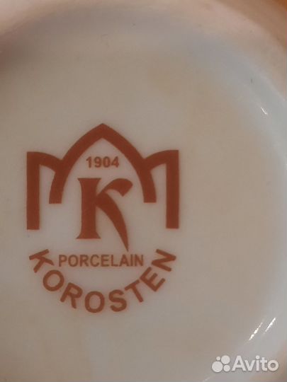 Чайный фарфоровый сервиз Коростенский