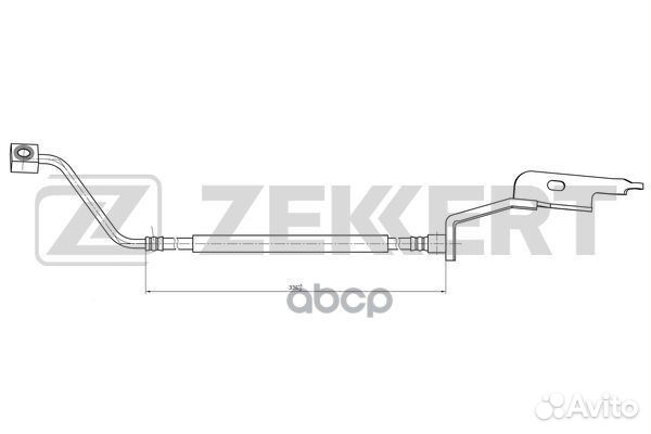 Шланг тормозной передний левый Chrysler Voyager IV