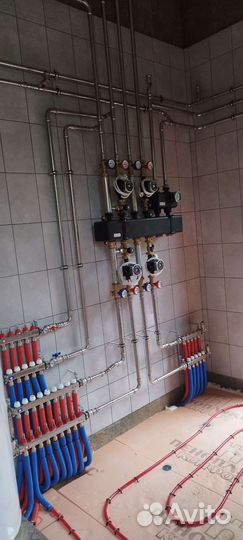 Водяной теплый пол, отопление, автоматика