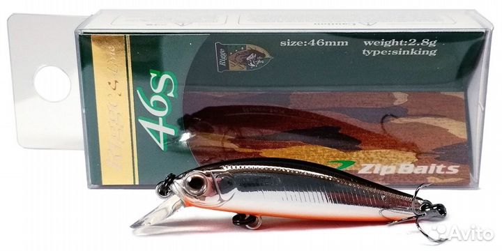 ZipBaits Rigge 46S Sinking (10цветов) Оригинал