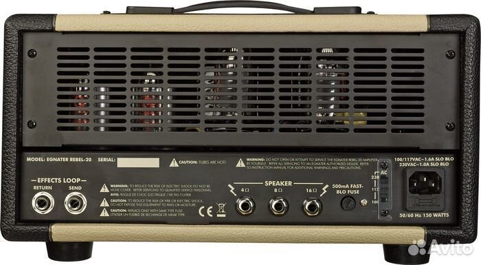 Усилитель гитарный 20Вт egnater rebel20head лампов