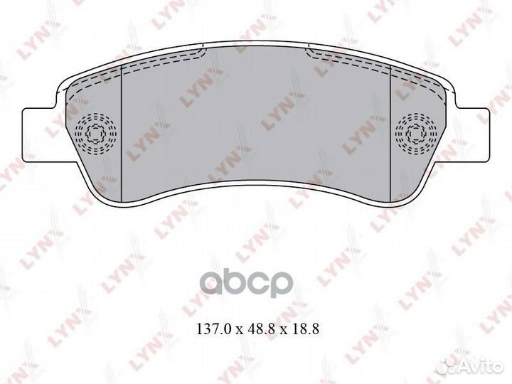 Колодки тормозные дисковые BD-2830 lynxauto