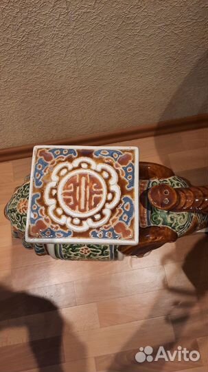 Слон напольный керамический,винтаж