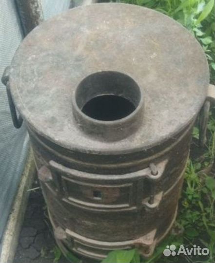 Печь буржуйка чугунная разборная СССР