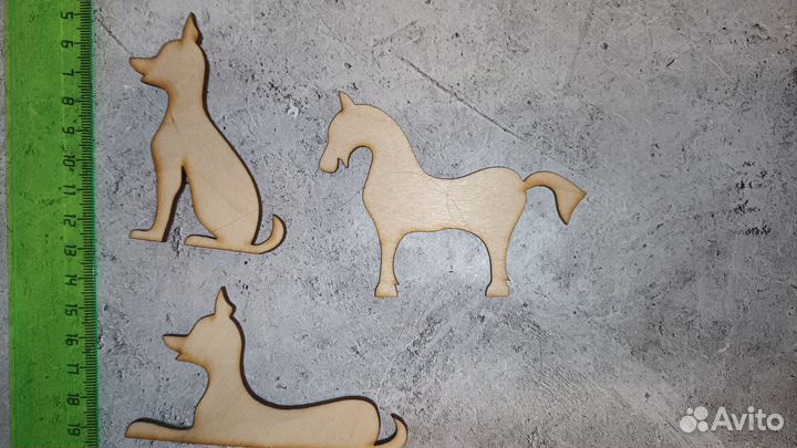 Деревянные фигурки под раскраску