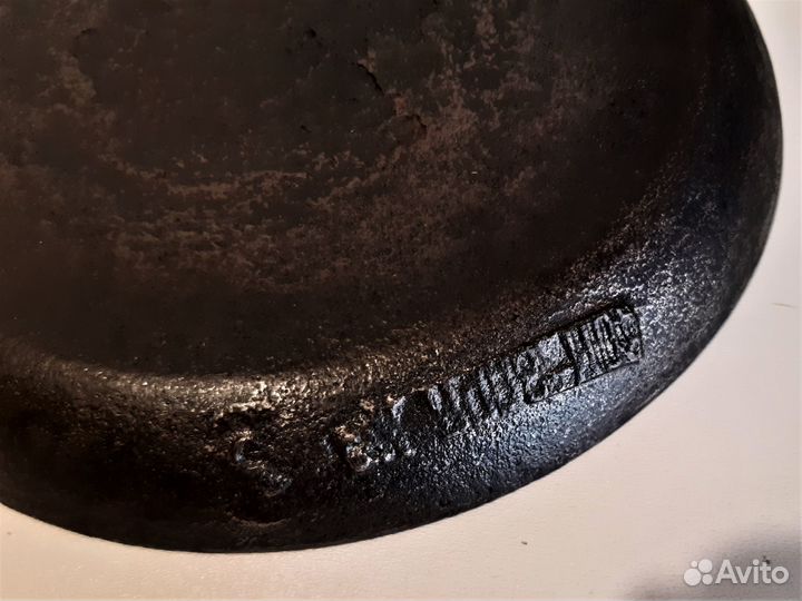 Сковорода клеймо Ком Заря, СССР 1920-е г 5 вершков