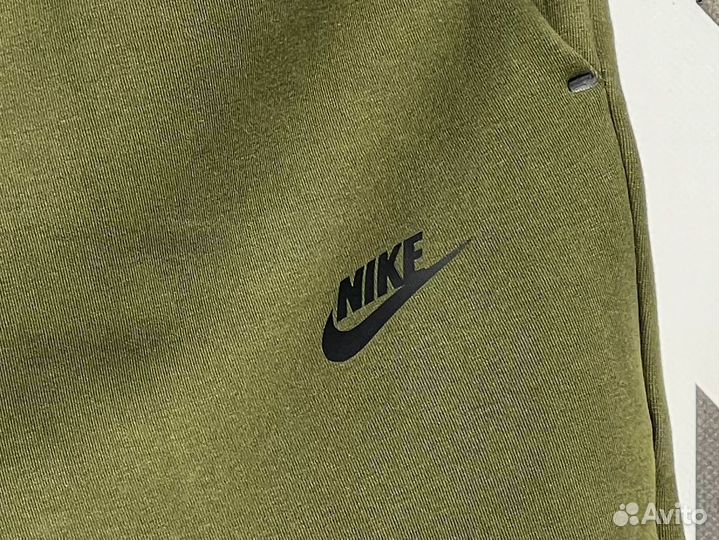 Шорты Nike Tech Fleece Olive