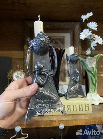 Антикварные подсвечники модерн, WMF