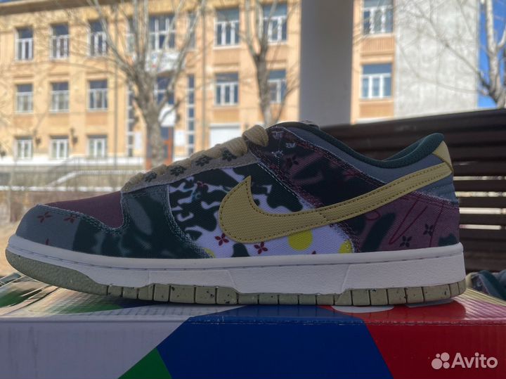 Кроссовки Nike Dunk Low Community Garden