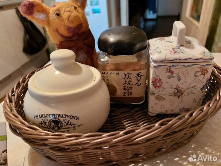 Корзина плетёная, ротанг