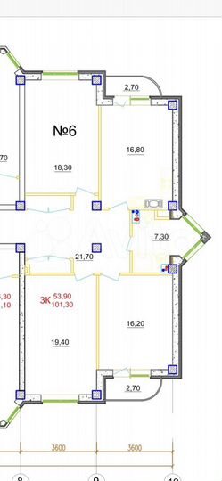 4-к. квартира, 98,4 м², 2/5 эт.