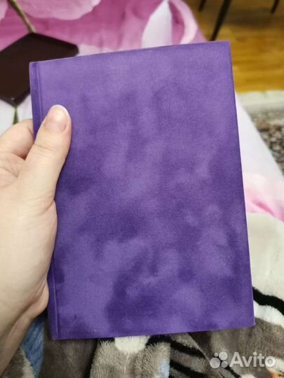 Косметичка и записная книжка фиолетовые