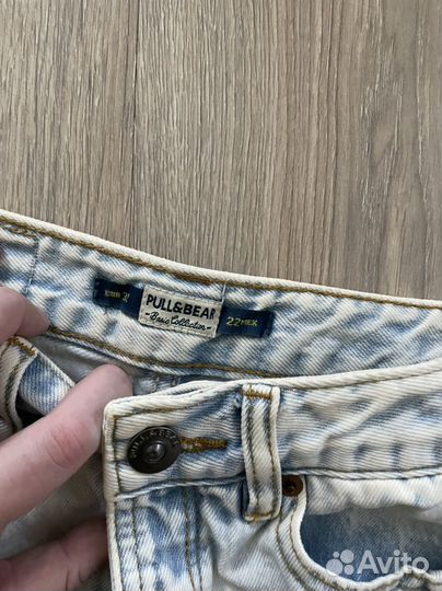 Шорты джинсовые pull and bear