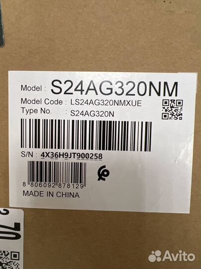 Монитор Samsung Odyssey G3 S24AG320NM, 165 Гц, *VA