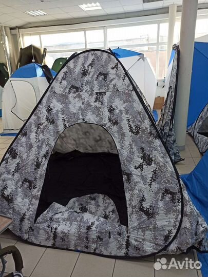 Утеплëнная зимняя палатка 2,4м*2.4м*1.7
