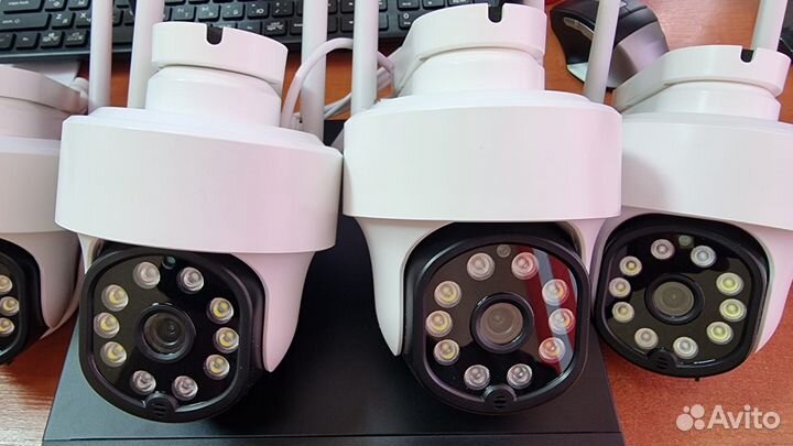 Беспроводное видеонаблюдение full HD поворот камер