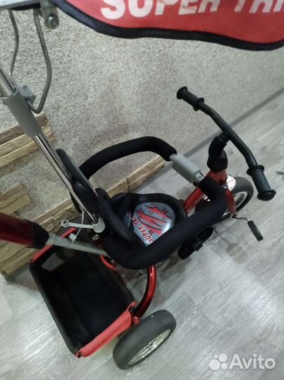 Детский трехколесный велосипед и каталка