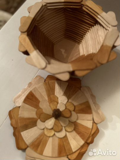 Ваза деревянная (шкатулка)