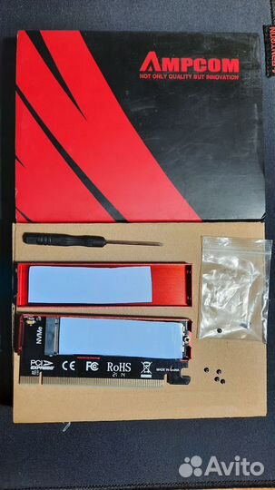 Адаптер M2 NvMe Pci-E 4.0