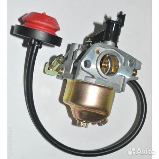 Карбюратор с подкачкой 182F в сборе с бензокраном