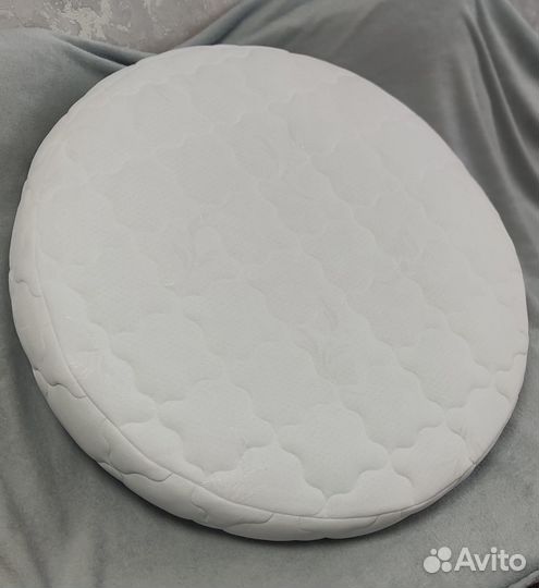 Матрас в кроватку круглый 75см