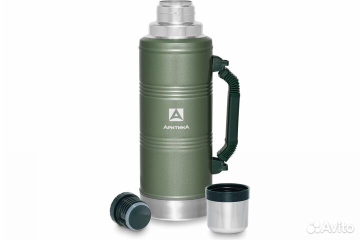Термос Арктика 106-2200Р, молотковая эмаль-зеленый