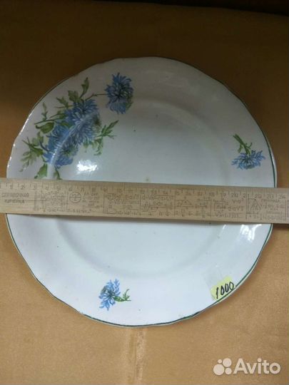 Тарелки и фруктовница зик Конаково винтаж