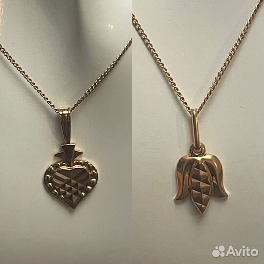 Золотой кулон