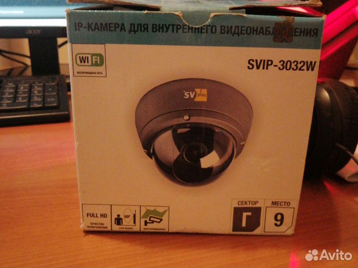 Камера видеонаблюдения купольная с Wi-Fi