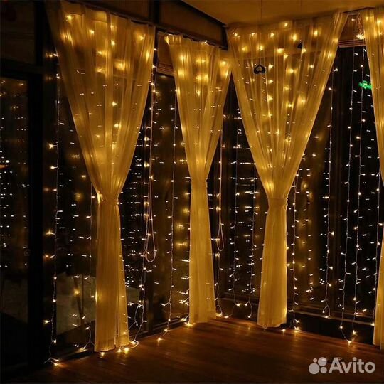Гирлянда штора, занавес