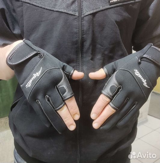 Перчатки спинингиста неопрен Aquatic M,XL