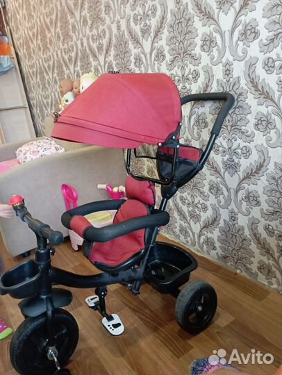 Детский велосипед с ручкой бу