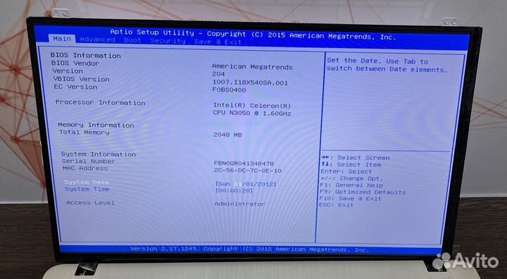 Матрица 15,6 slim 30pin 1366x768
