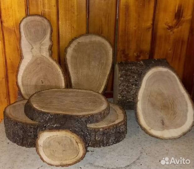 Спилы дубовые для мощения