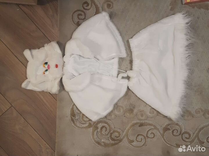 Новогодний костюм кошечки для девочки р 104