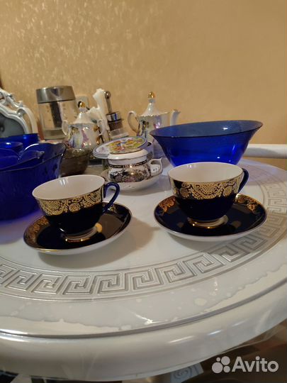 Две чайные пары лфз cobalt