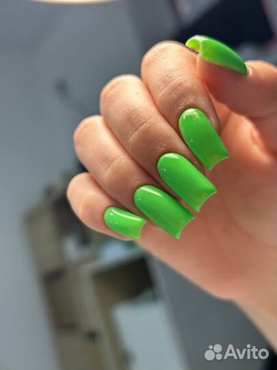 Маникюр с покрытием гель лак Наращивание