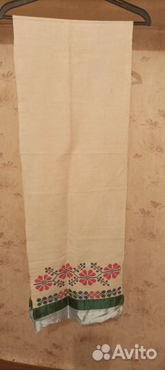 Полотенце льняное с вышивкой СССР