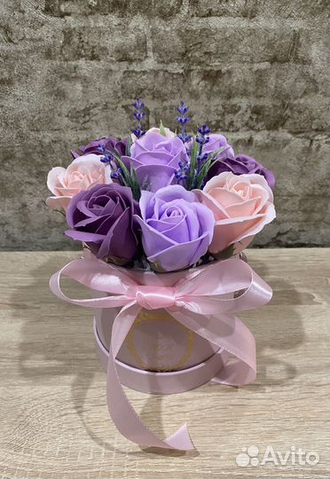 Букет из мыльных цветов