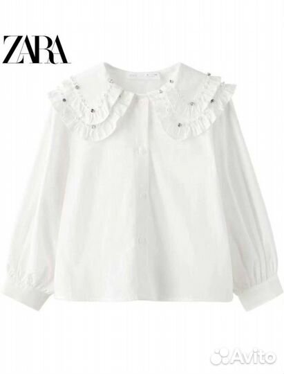 Блузка нарядная школьная Zara 116 122 128 152