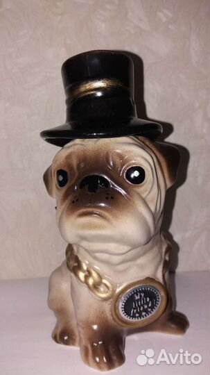 Штоф коллекционный.керамический.Мопс