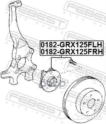 Ступица 0182-GRX125FLH 0182-GRX125FLH Febest