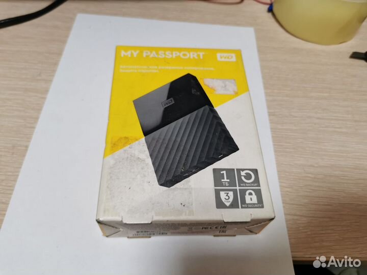 Внешний жесткий диск WD 1TB WD My passport