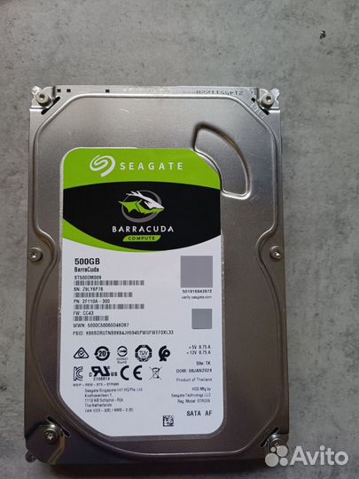 Seagate 500 гб Внутренний жесткий диск BarraCuda