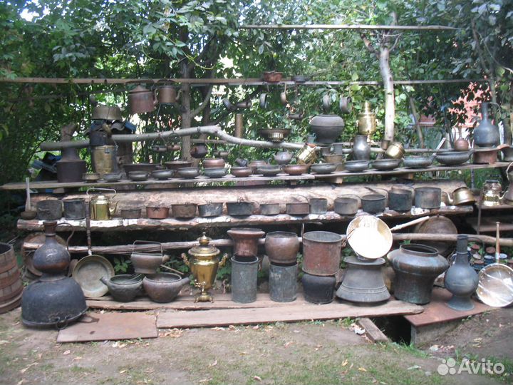 Котелок медный старинный котелки из меди и аренда